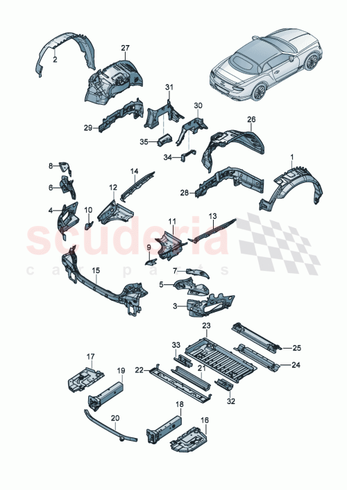 Part Diagram for Bentley 971814258