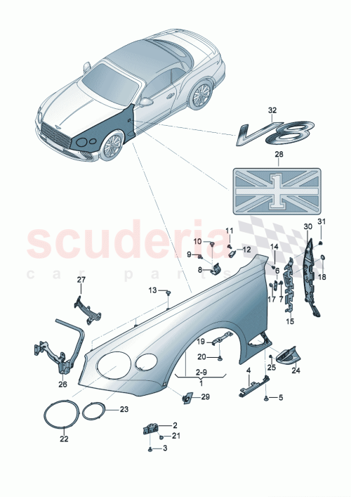 Part Diagram for Bentley N91211102