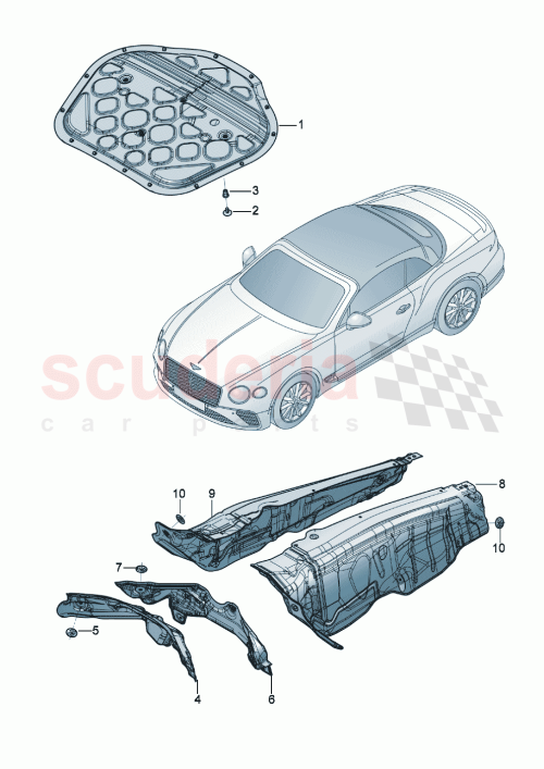 Part Diagram for Bentley 3SD863825D