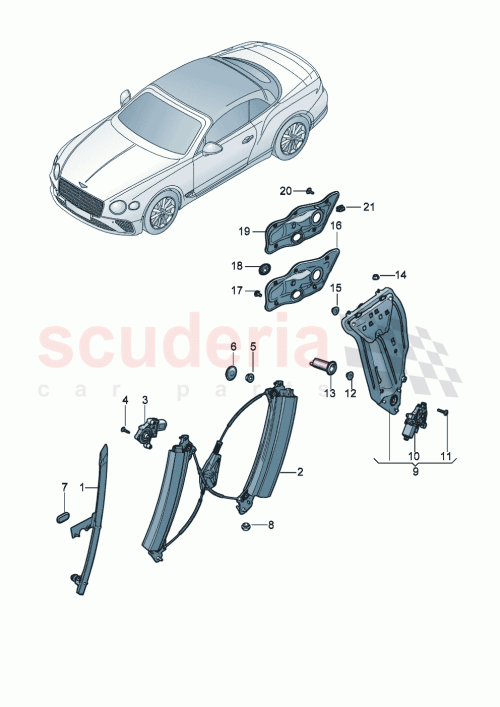 Part Diagram for Bentley 971959801