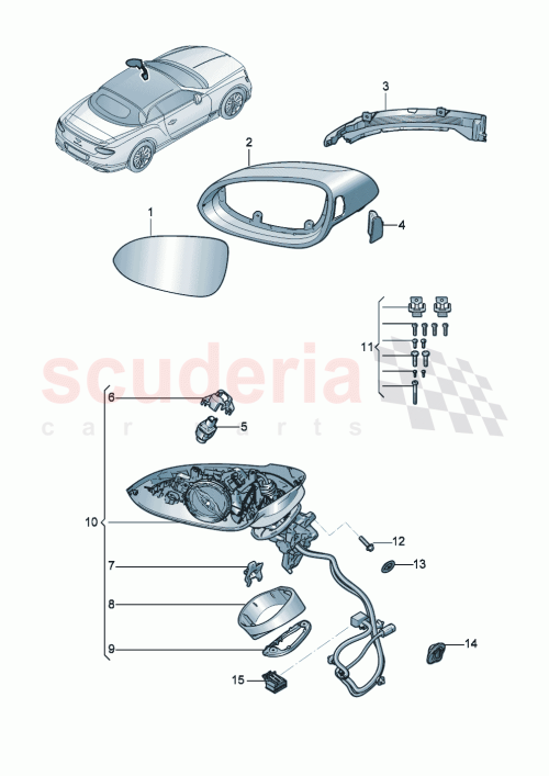 Part Diagram for Bentley 3SA857522B