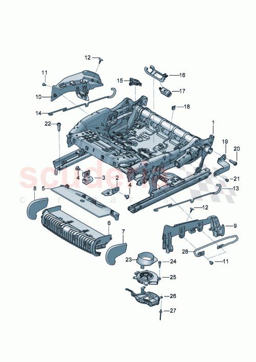 Part Diagram for Bentley 3SD881106A