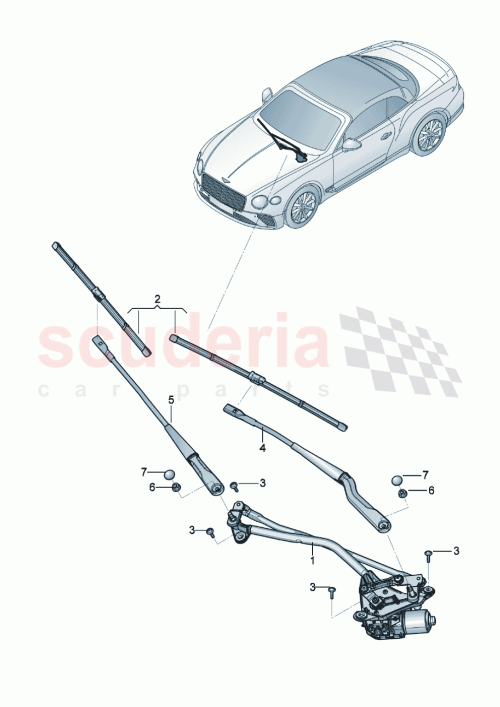 Part Diagram for Bentley 3SB955427
