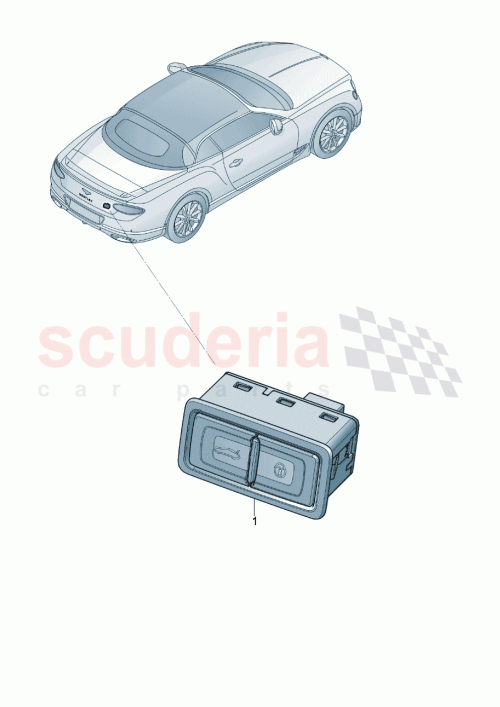 Part Diagram for Bentley 3SA959831