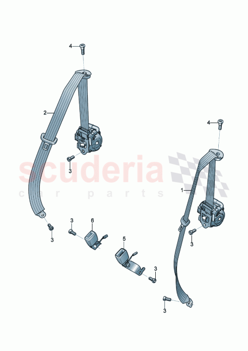 Part Diagram for Bentley 3SD 857 739 L