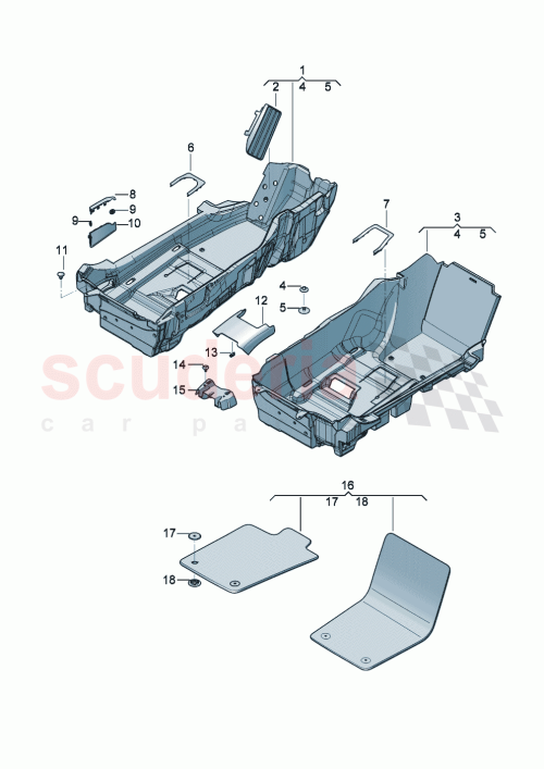 Part Diagram for Bentley 3SD 863 678 R