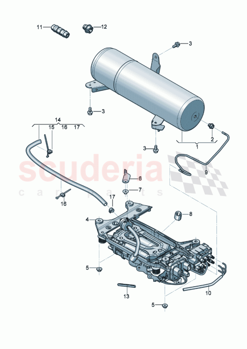 Part Diagram for Bentley 3SD616649A