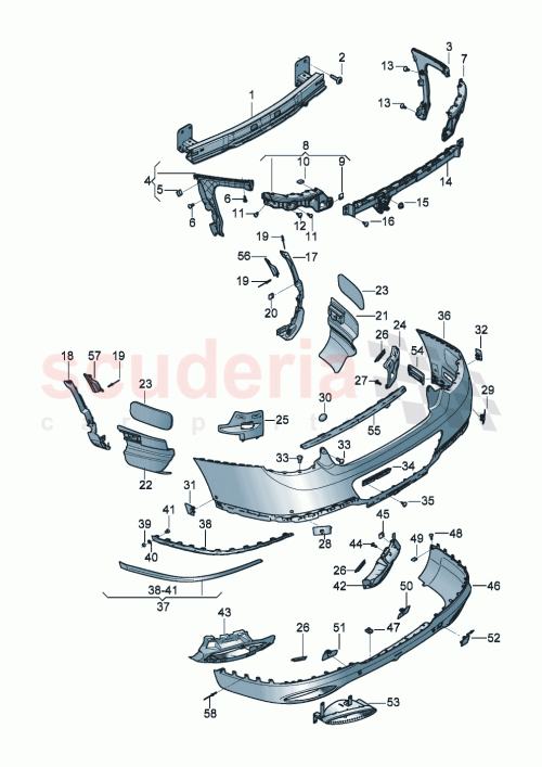 Part Diagram for Bentley 3SD807702C