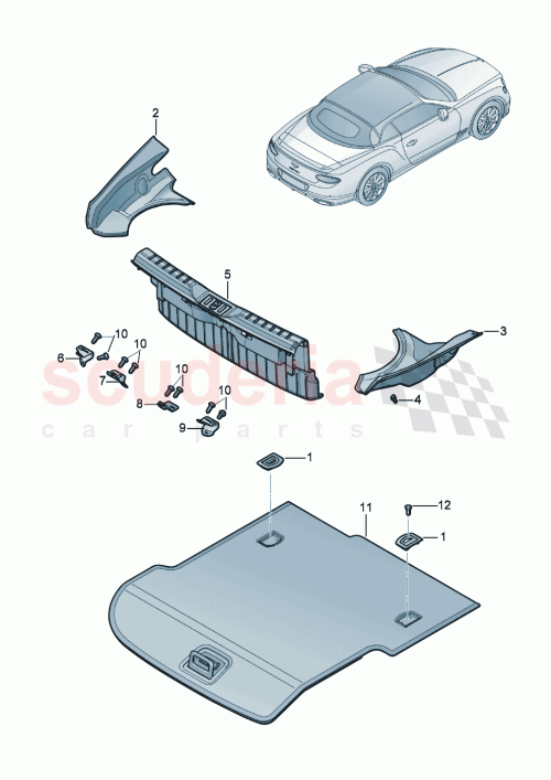 Part Diagram for Bentley 3SD864854A