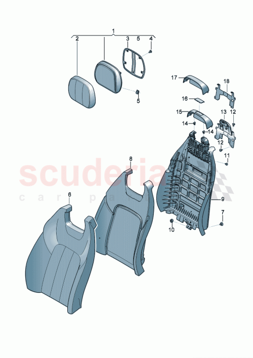 Part Diagram for Bentley 3SD885884F