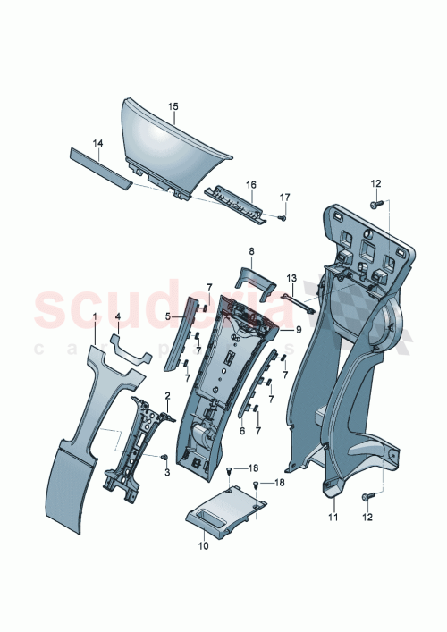 Part Diagram for Bentley 3SD 868 967