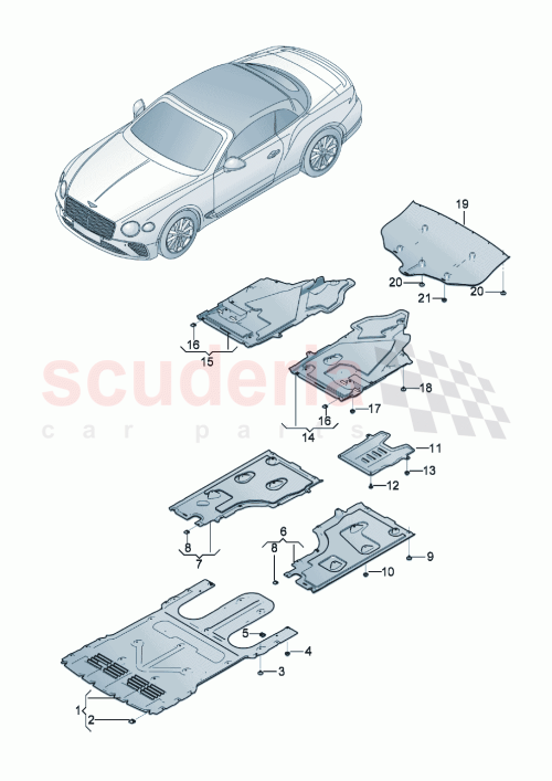 Part Diagram for Bentley 3SA825198A