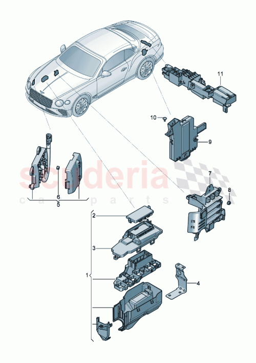 Part Diagram for Bentley 3SA937019A