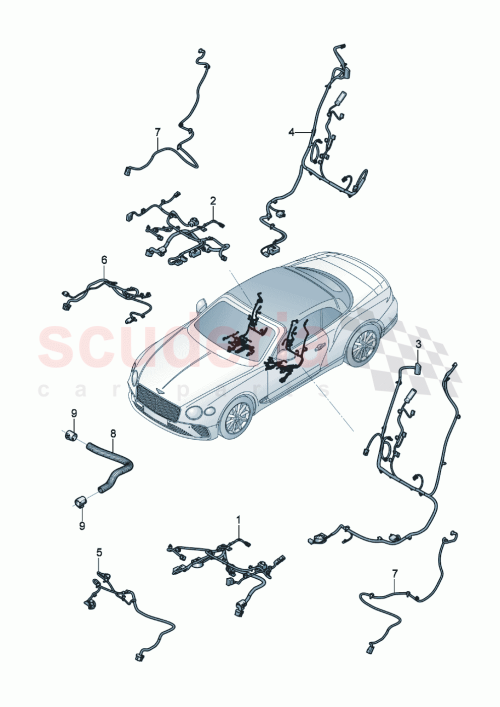Part Diagram for Bentley 3SB971079C