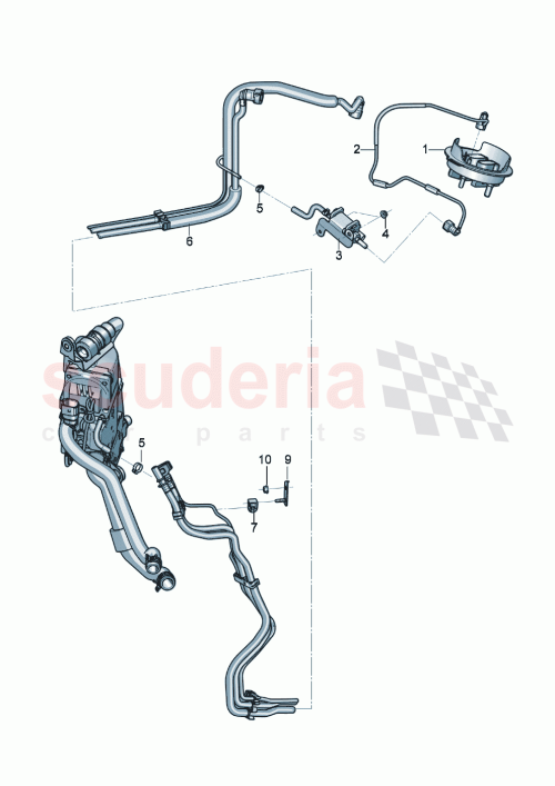 Part Diagram for Bentley 971 261 490 A