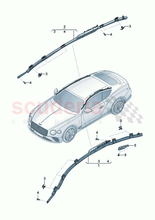 Part Diagram for Bentley 3SD880741D