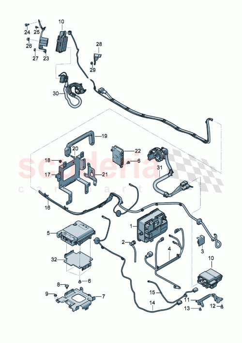 Part Diagram for Bentley 3SD959191B