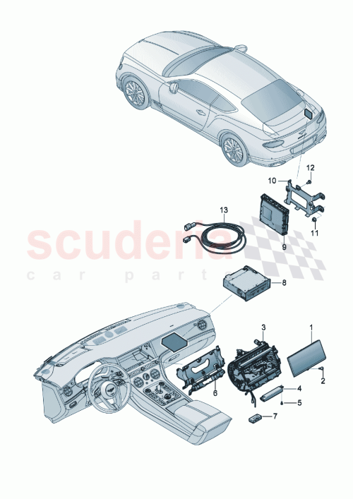 Part Diagram for Bentley 3SD035480