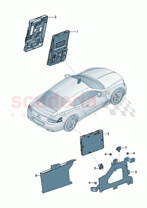 Part Diagram for Bentley 3SA 907 461