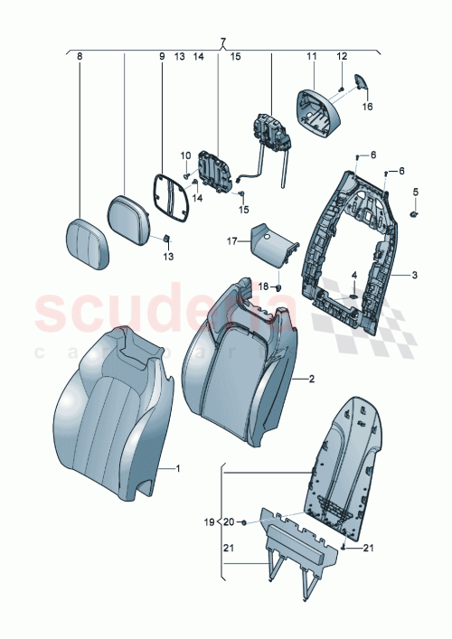Part Diagram for Bentley 3SD881554N