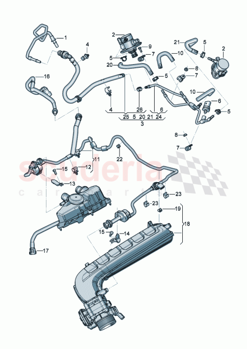 Part Diagram for Bentley 07P133322L