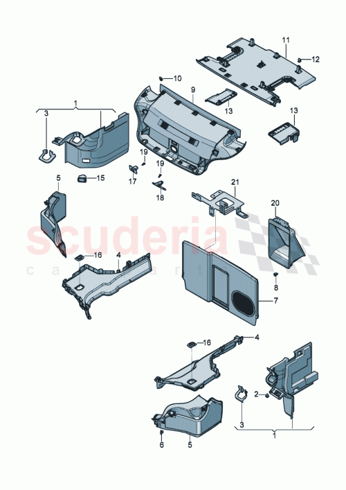 Part Diagram for Bentley 3SD867714AF