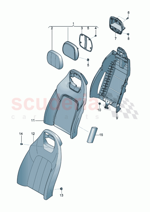 Part Diagram for Bentley 3SD 885 805 CB