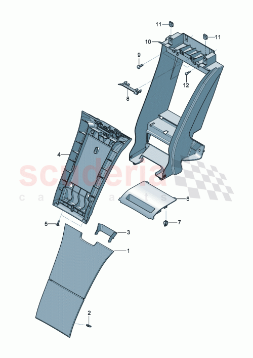 Part Diagram for Bentley 3SD885961E