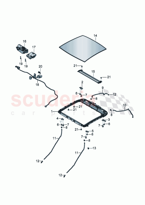 Part Diagram for Bentley 3SD 877 234 A