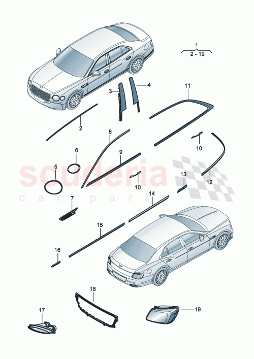 Part Diagram for Bentley 3SE821274G