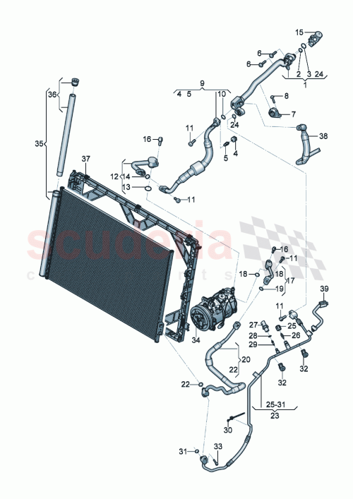 Part Diagram for Bentley 3SA260701B
