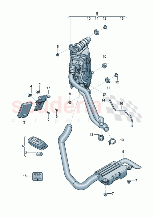 Part Diagram for Bentley 975815005B