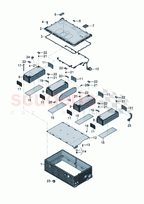 Part Diagram for Bentley 4M0915161B