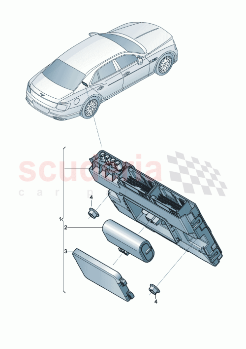 Part Diagram for Bentley 4M0907318