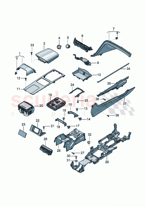 Part Diagram for Bentley 3SE863242C