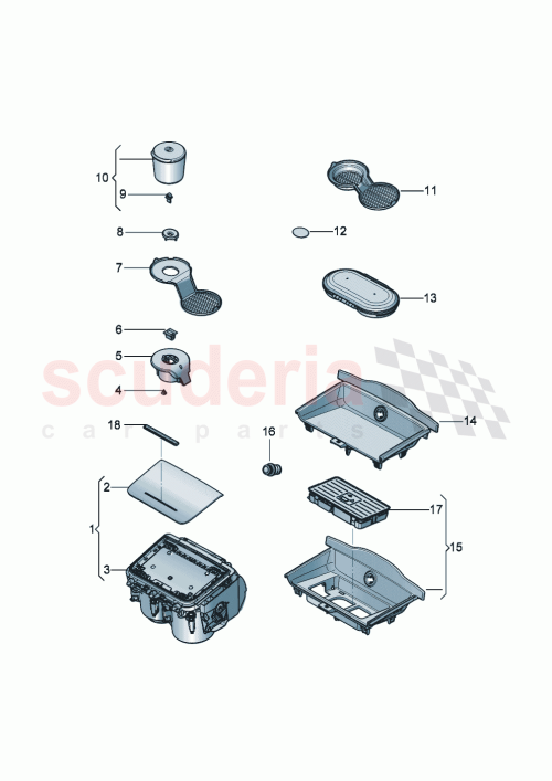Part Diagram for Bentley 3SE 863 071 D