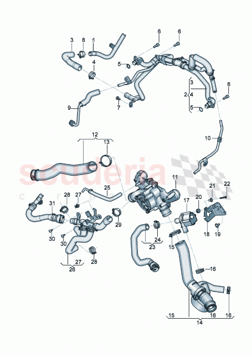 Part Diagram for Bentley 971122051P