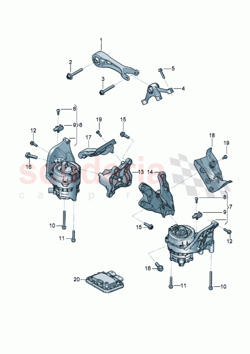 Part Diagram for Bentley 971199308L
