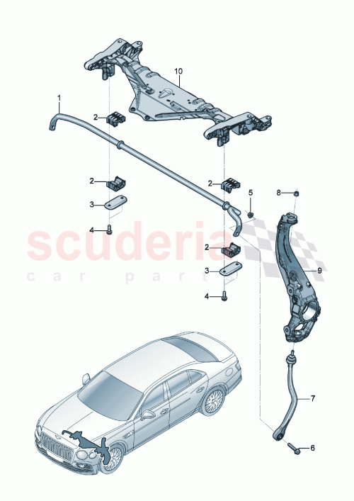 Part Diagram for Bentley 3SE616215B