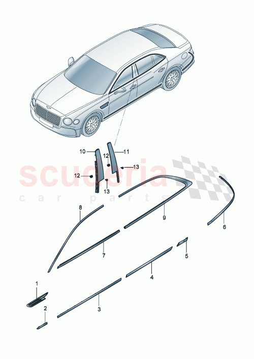 Part Diagram for Bentley 3SE853102B
