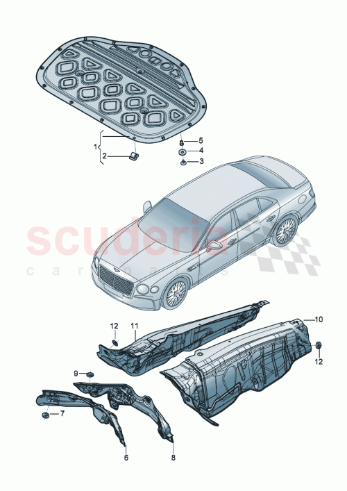 Part Diagram for Bentley 3SE863825
