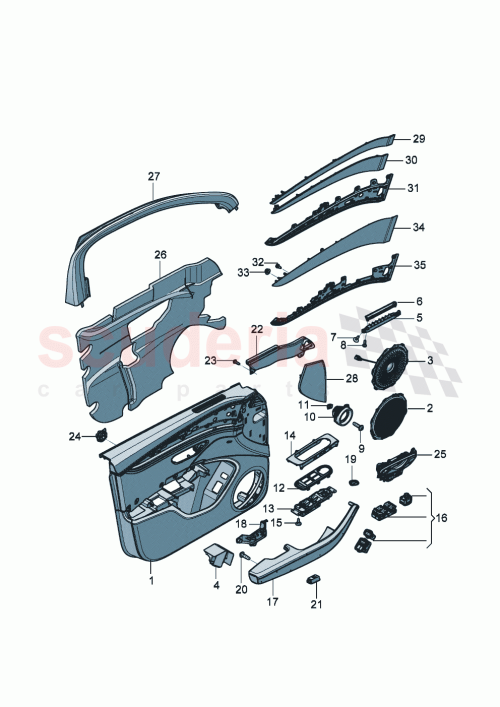 Part Diagram for Bentley 3SE867440D