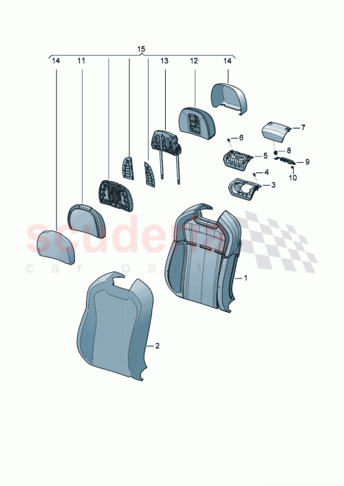 Part Diagram for Bentley 3SE 881 553 J