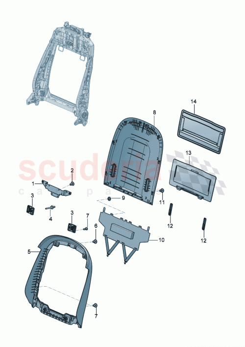 Part Diagram for Bentley 3SE 881 567 B