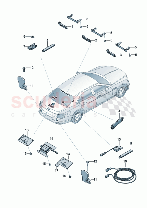 Part Diagram for Bentley 971035225H