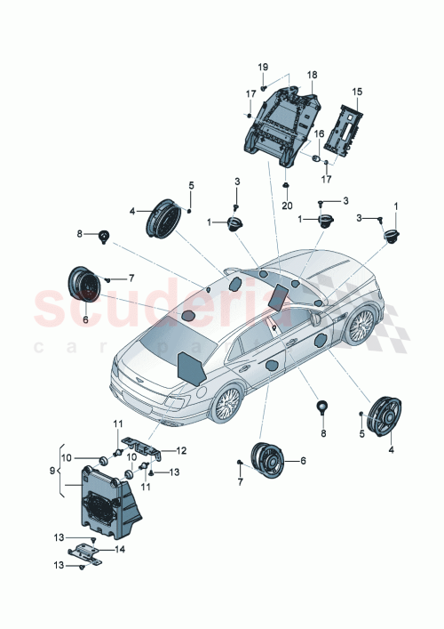 Part Diagram for Bentley 3SA035400