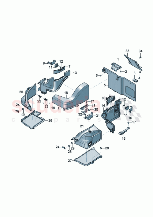 Part Diagram for Bentley 3SE 867 074