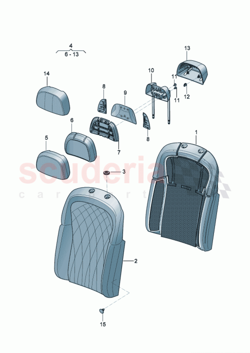 Part Diagram for Bentley 3SE885776H