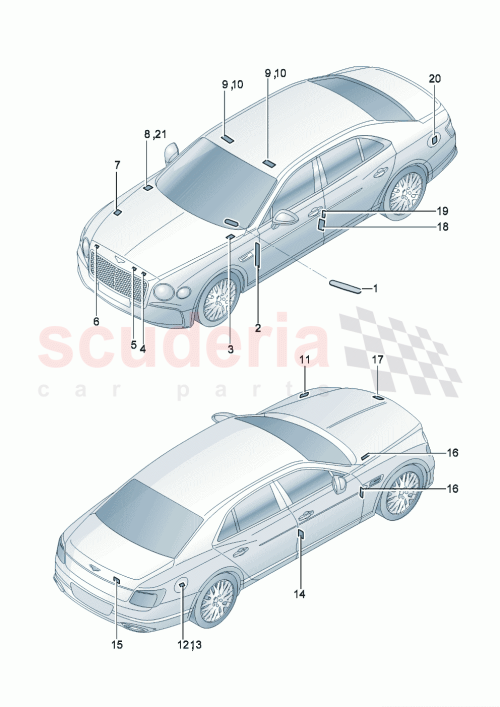 Part Diagram for Bentley 3SE010023C