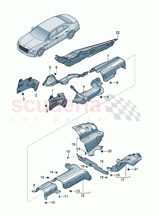 Part Diagram for Bentley 3SE804170A